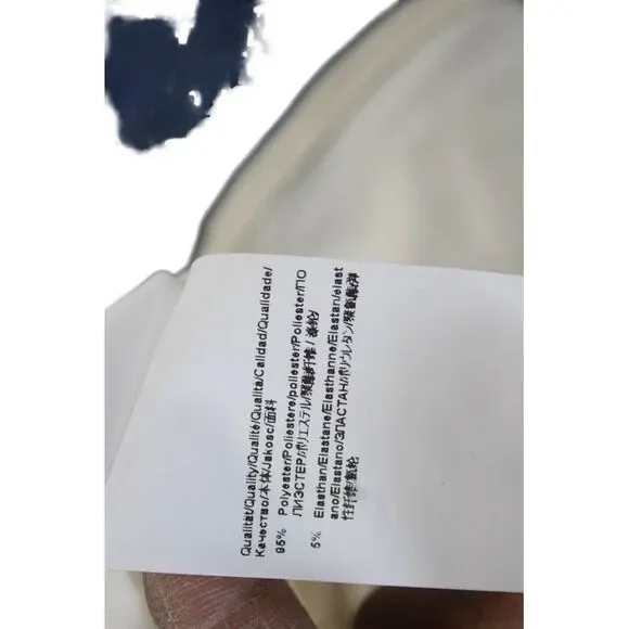 Boss Hugo Boss Women Basic Beige Button Up Blouse Long Sleeve Round Neck Size 8 - Picture 6 of 9